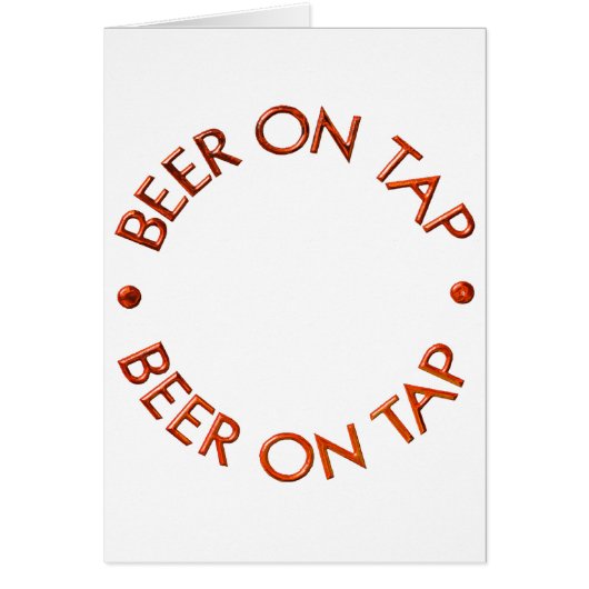 Beer On Tap Logo Cards (Front)