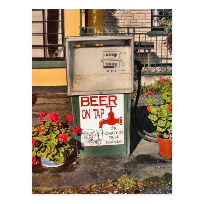 Beer on Tap Postcard