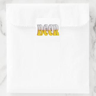 Beer on Tap Square Sticker