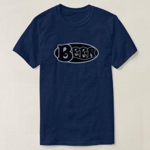 Beer Oval Logo - Slate Blue T-Shirt
