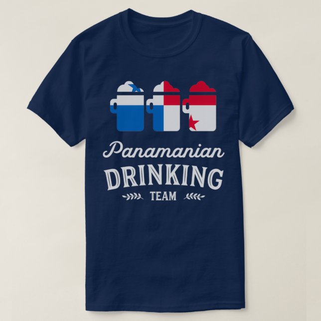 Beer Panama Drinking Team T-Shirt (Design Front)
