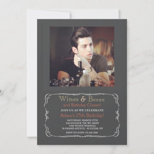 Beer Party Photo Invitation