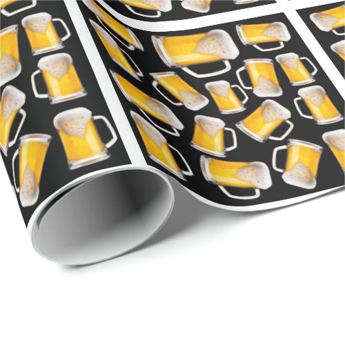 Beer pattern wrapping paper