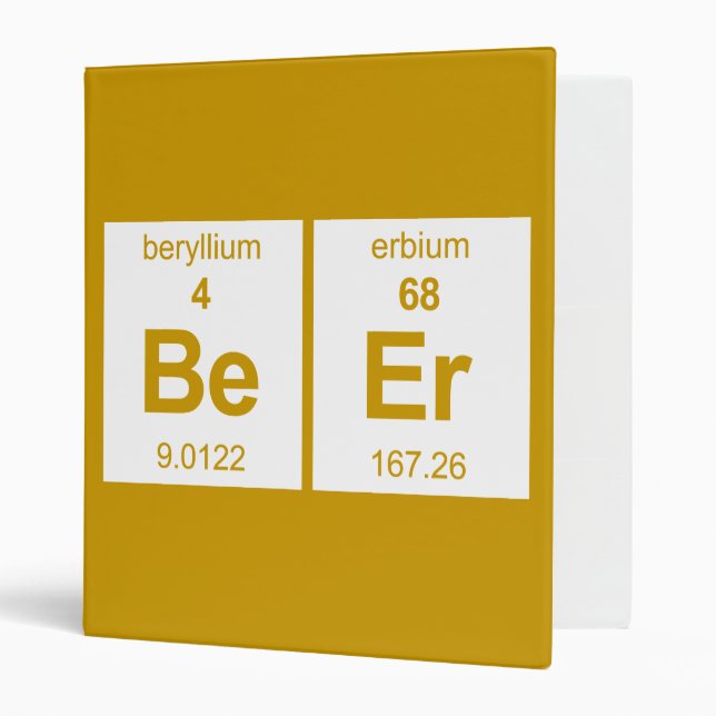 BeEr Periodic Table 3 Ring Binder (Front/Inside)
