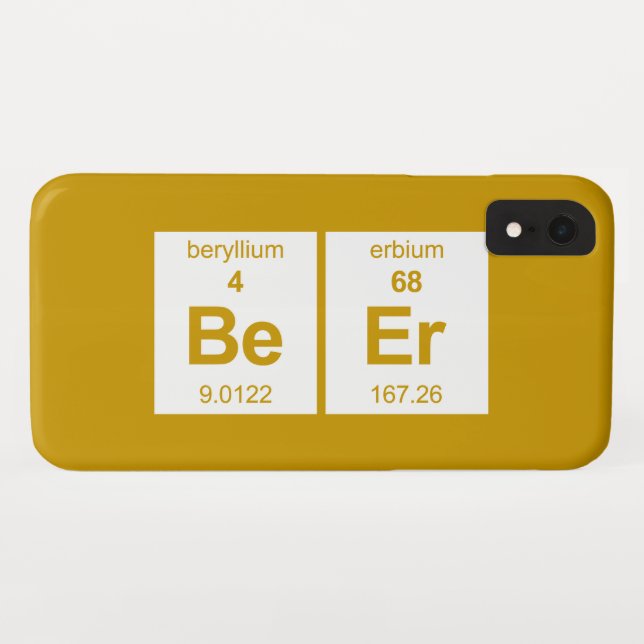 BeEr Periodic Table Case-Mate iPhone Case (Back (Horizontal))