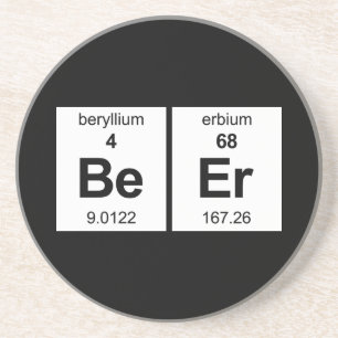 BeEr Periodic Table Drink Coaster