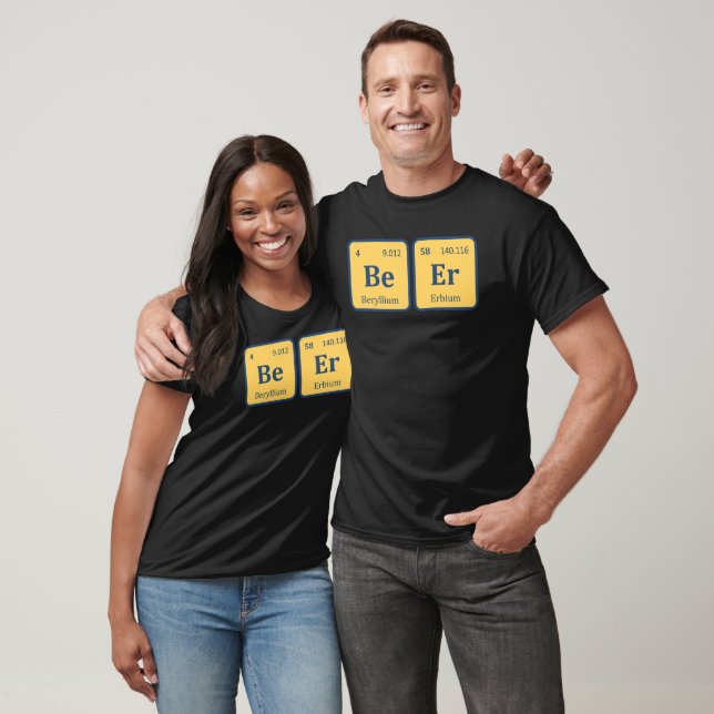 Beer Periodic Table funny Beer T-Shirt (Unisex)