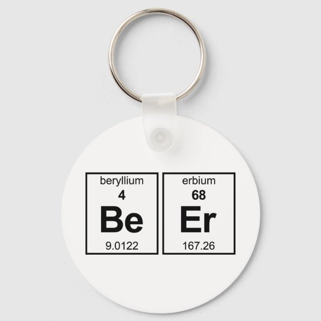 BeEr Periodic Table Keychain (Front)
