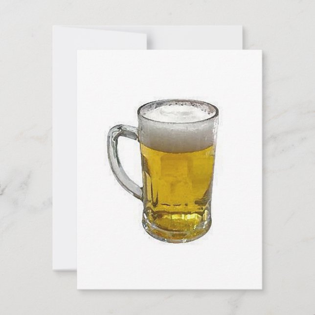 Beer Personalized Invitation - Beer Invites (Front)