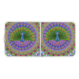 Beer Ping Pong Table Peacock