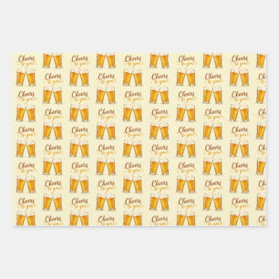 Beer Pint Birthday Wrapping Paper