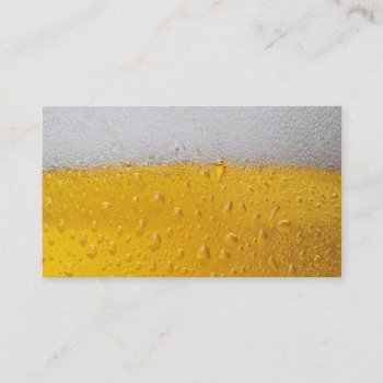 Beer Pint Business Card by robby1982 at Zazzle