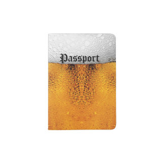 Beer Pint October Festival Stein Amber Passport Holder
