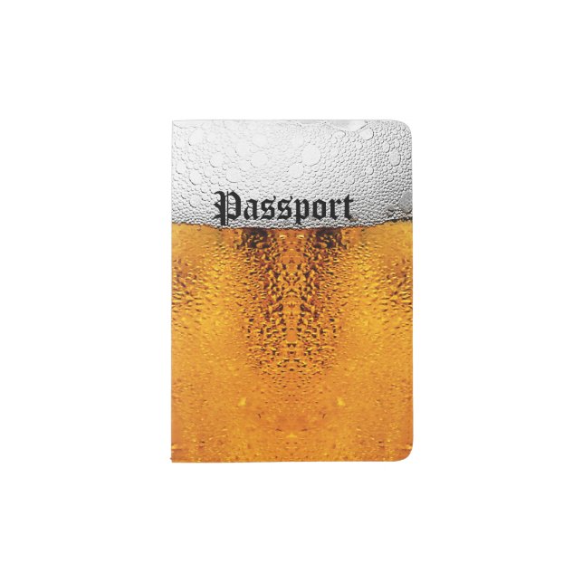 Beer Pint October Festival Stein Amber Passport Holder (Front)