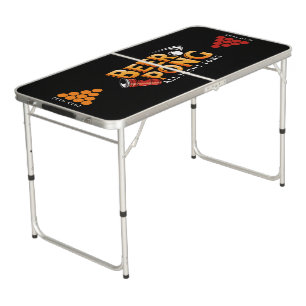 Beer Pong All Night Long Custom Team Table