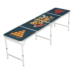 Beer Pong All Night Long Custom Team Table