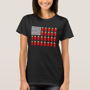 Beer Pong American Flag T-Shirt