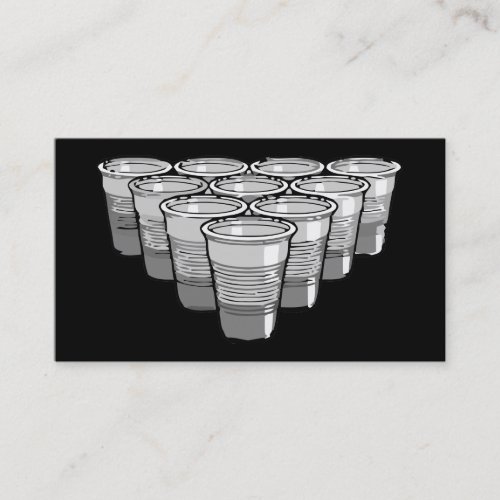 beer pong business card