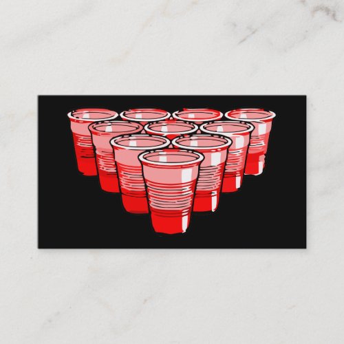 beer pong business card templates