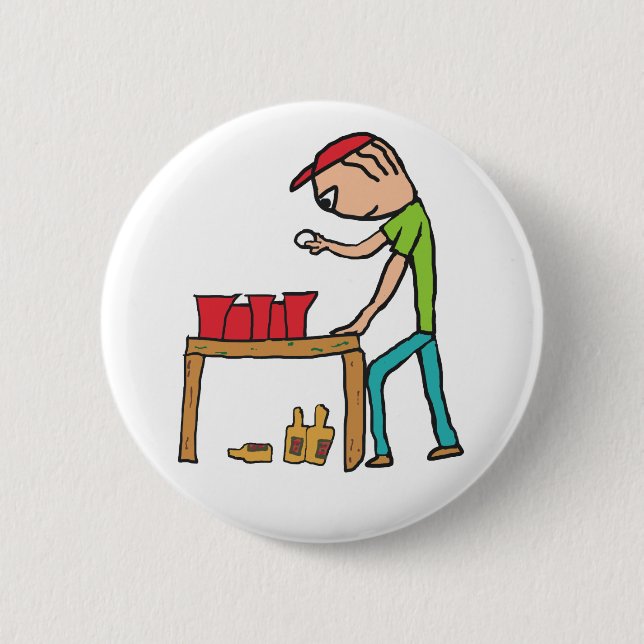 Beer Pong Button (Front)