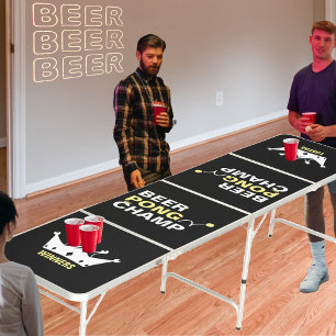 Beer Pong Champ Crown Champion Yellow & Black