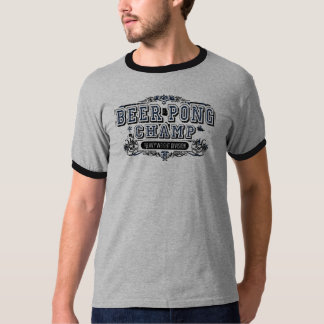 Beer Pong Champ Heavy Weight Division - Gray T-Shirt