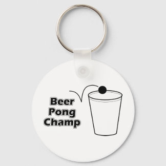 Beer Pong Champ Keychain