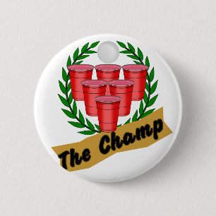 Beer Pong Champ Pinback Button