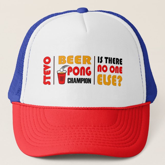 Beer Pong Champ Trucker Hat (Front)
