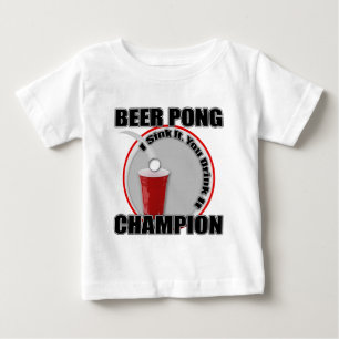 Beer Pong Champion Baby T-Shirt
