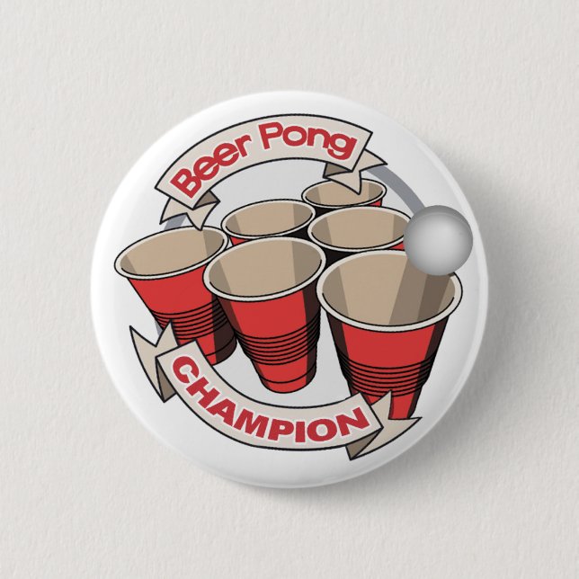 Beer Pong Champion Button (Front)