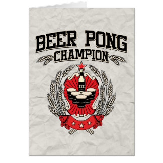 Beer Pong Champion Cards