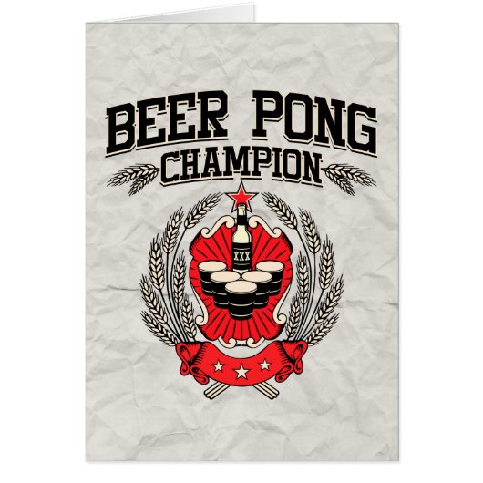 Beer Pong Champion Cards (Front)