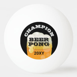 Beer Pong Champion Dated Ping Pong Ball