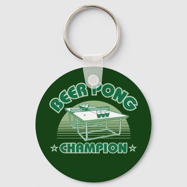 Beer Pong Champion Keychain (Front)