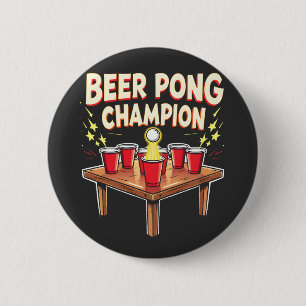 Beer Pong Champion Ping Pong Drinking Button