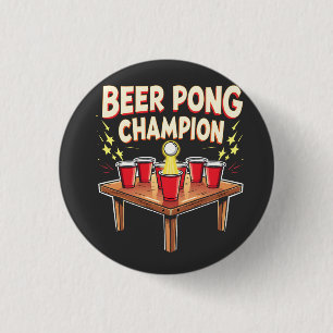Beer Pong Champion Ping Pong Drinking Button