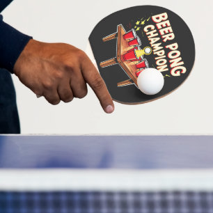 Beer Pong Champion Ping Pong Drinking Paddle