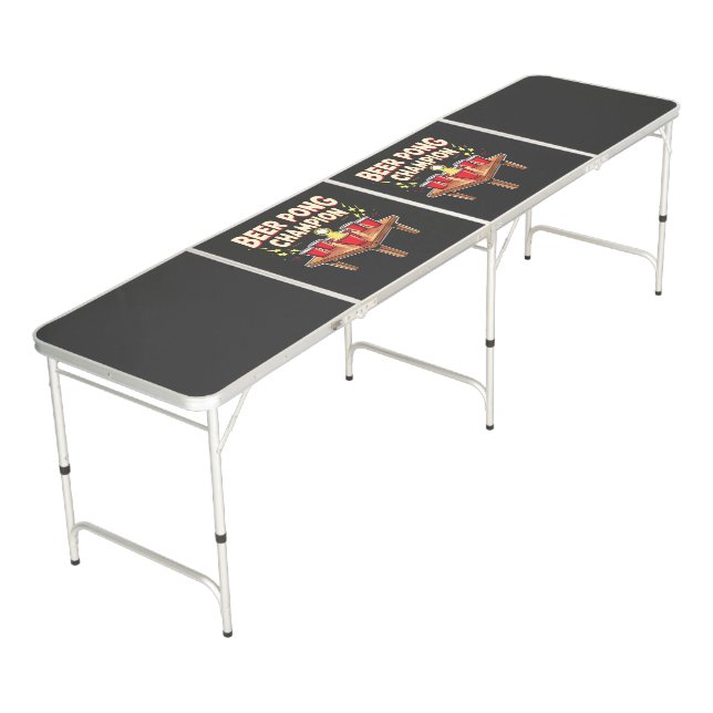 Beer Pong Champion Ping Pong Drinking Table (Angled)