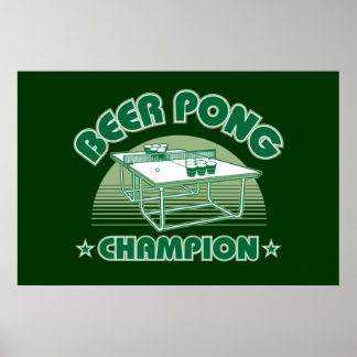 Beer Pong Champion Poster