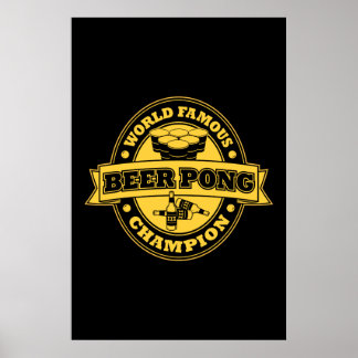 Beer Pong Champion Poster