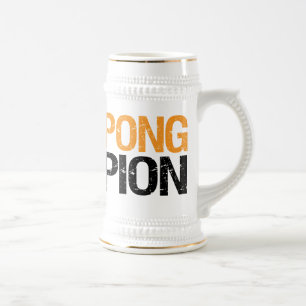 beer pong champion stein