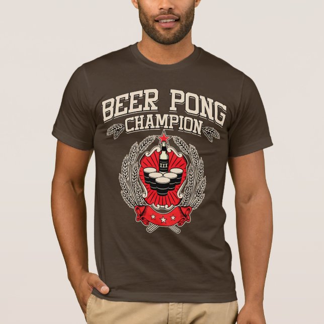 Beer Pong Champion T-Shirt (Front)
