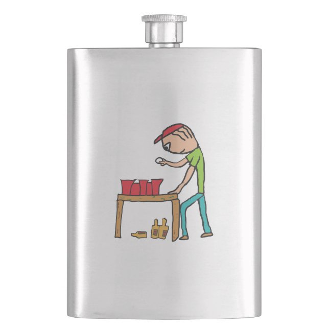 Beer Pong Flask (Front)