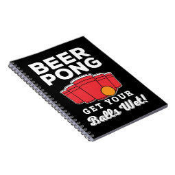 Beer Pong Funny Balls Pun Apparel Notebook Zazzle