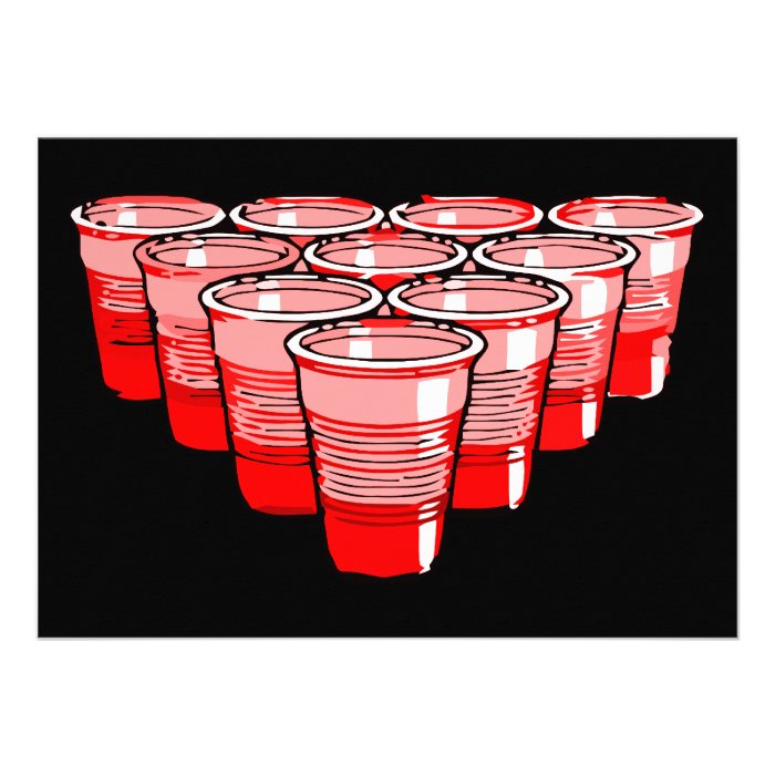 beer pong invitation