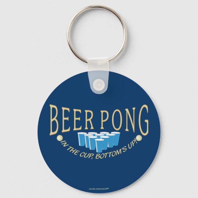 Beer Pong Keychain (Front)