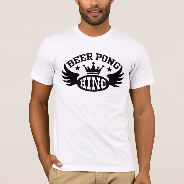 Beer Pong King T-Shirt (Front)