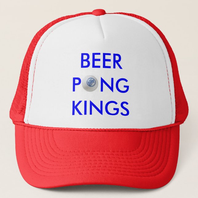 Beer Pong Kings Trucker Hat (Front)