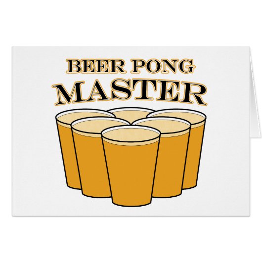 Beer Pong Master Cards (Front Horizontal)